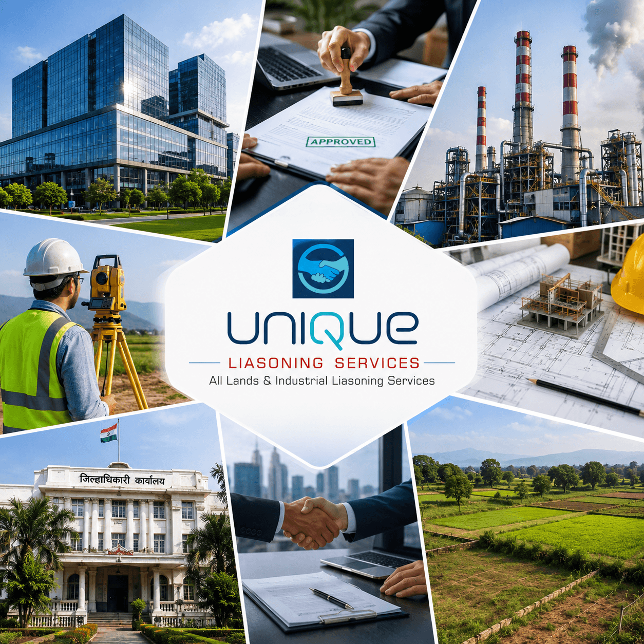 Wide industrial facility and commercial development landscape in Maharashtra
